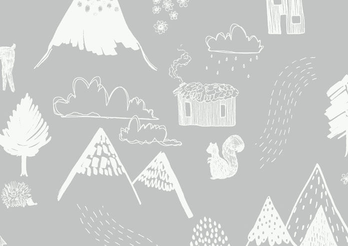 Mountain Hilltop, Nimbus Grey - Twist&Fit Roller Blind - Image 6
